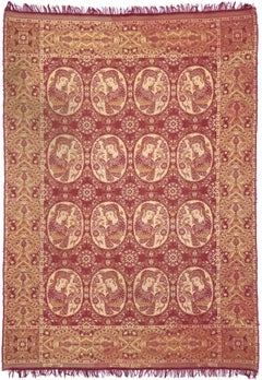 Tappeto pittorico persiano vintage