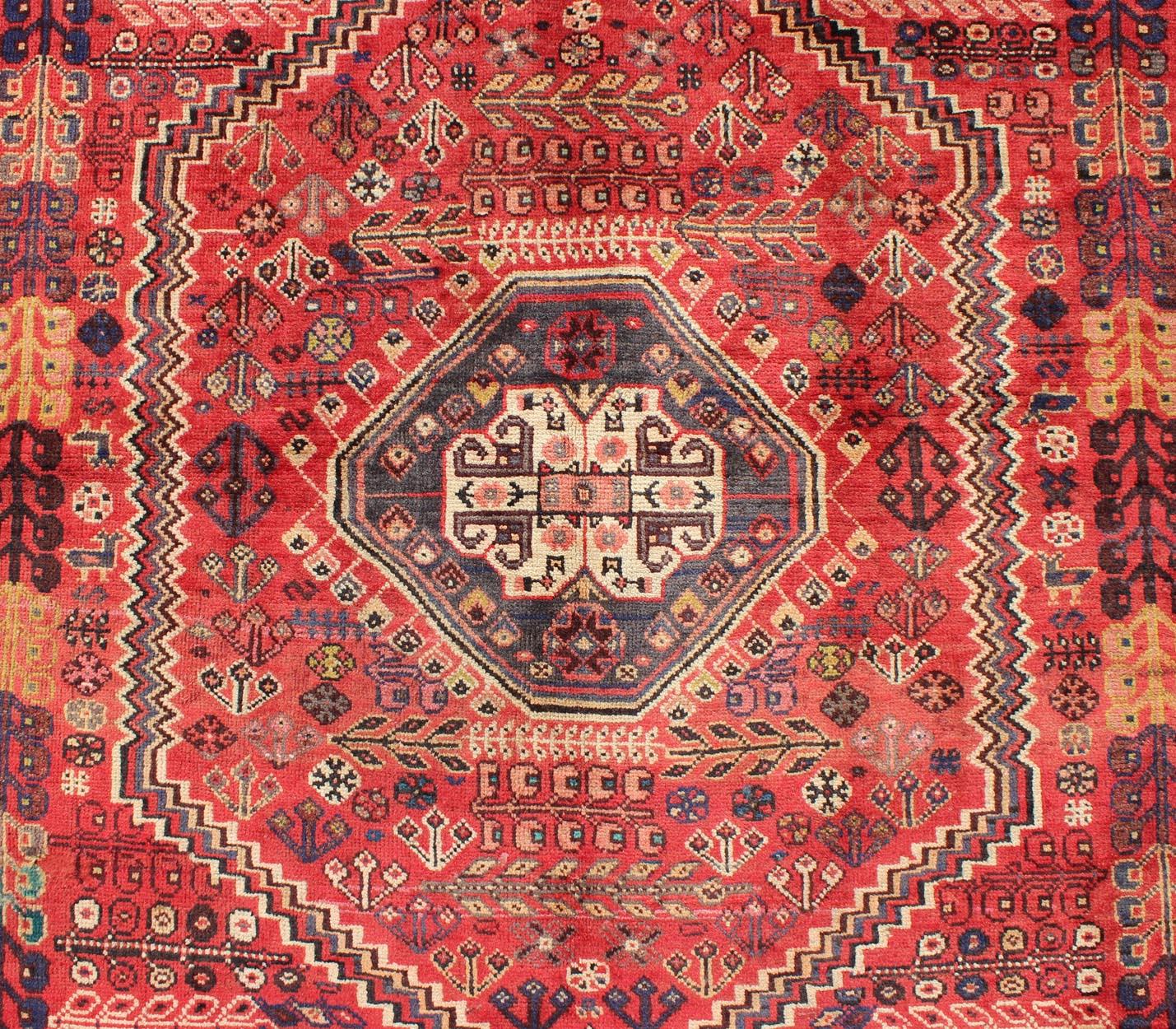 Vintage Persian Qashgai Rug 4