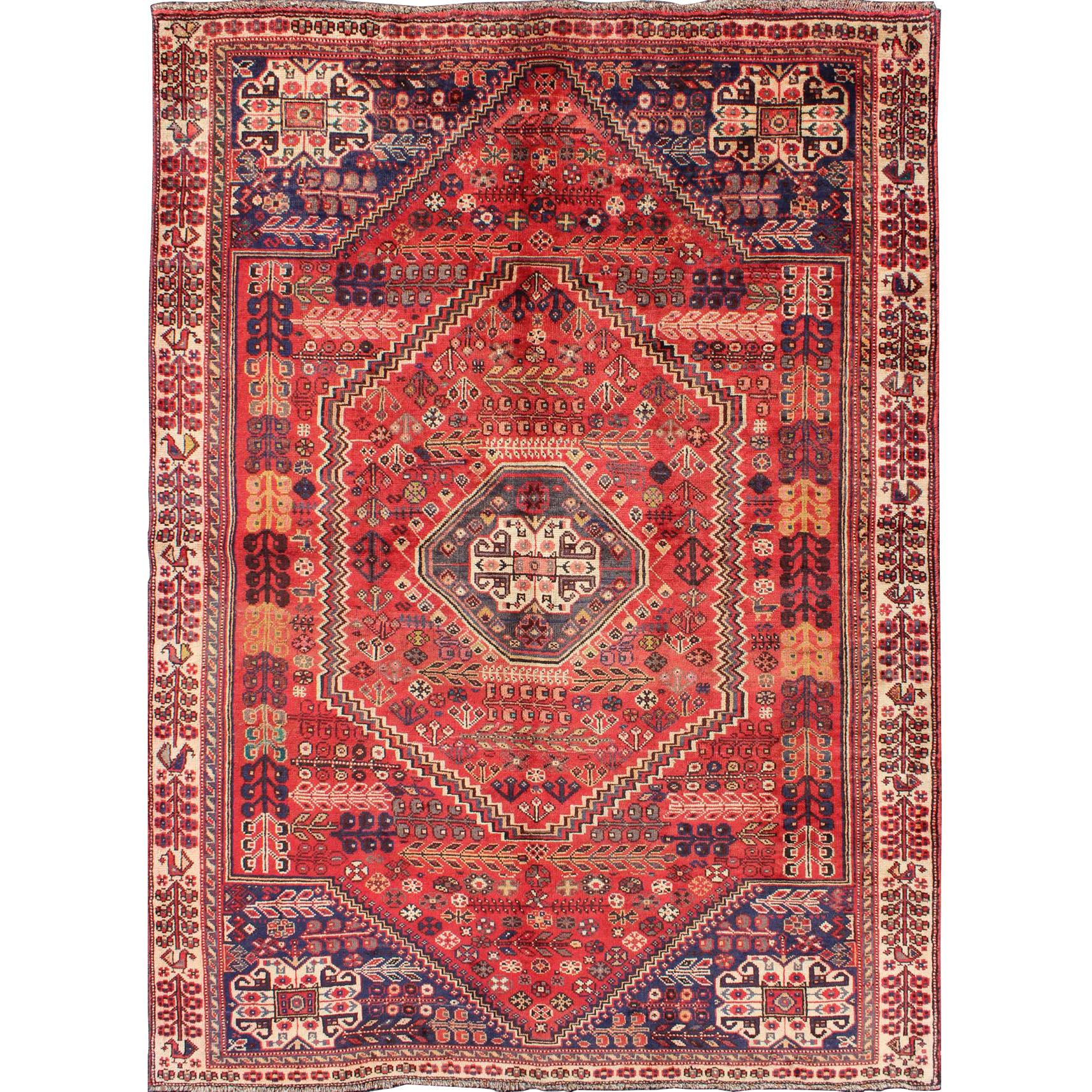 Vintage Persian Qashgai Rug