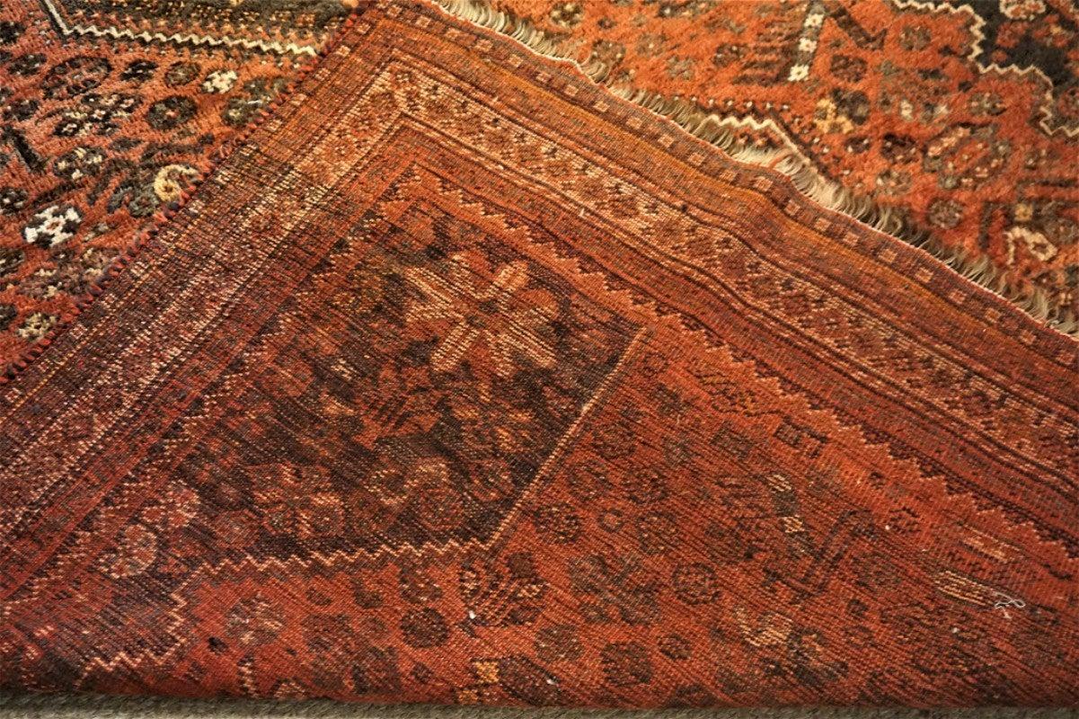 Woven Vintage Persian Qashqa'i Carpet