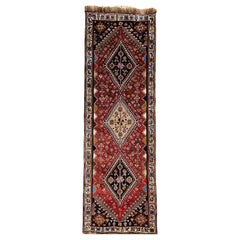 Vintage Persian Qashqai Gabbeh Tribal Runner