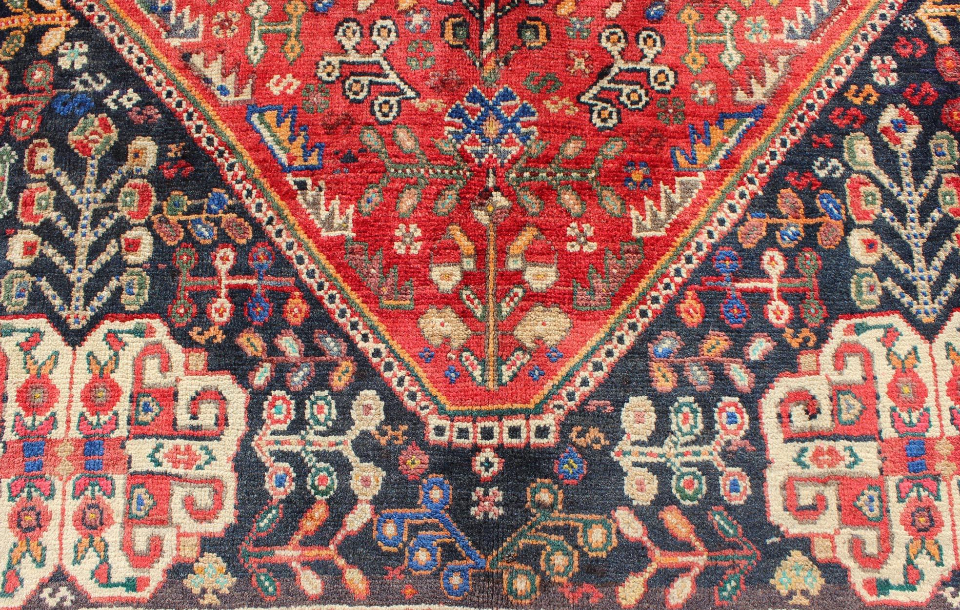 Vintage Persian Qashqai Rug 3