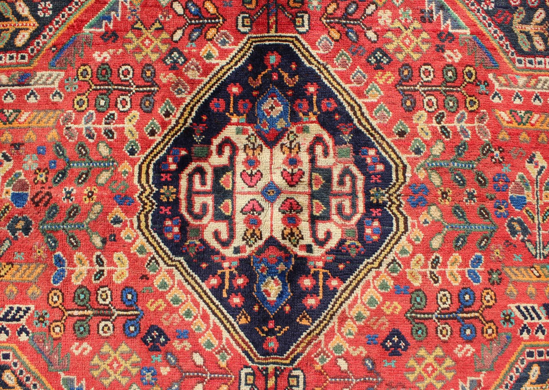 20th Century Vintage Persian Qashqai Rug