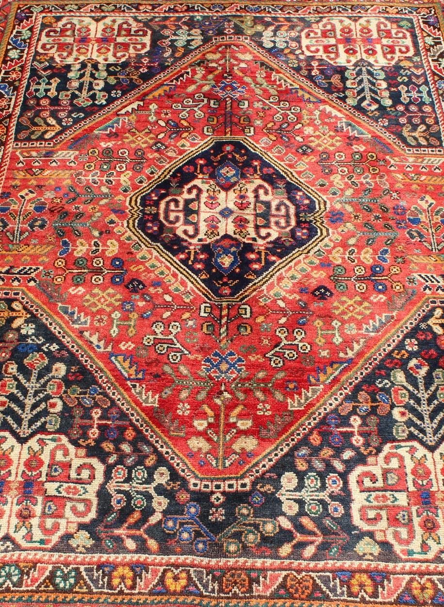 Vintage Persian Qashqai Rug 1