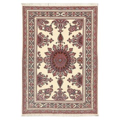 Tapis persan Qom Rashtizadeh - Taille : 6'7x4'8