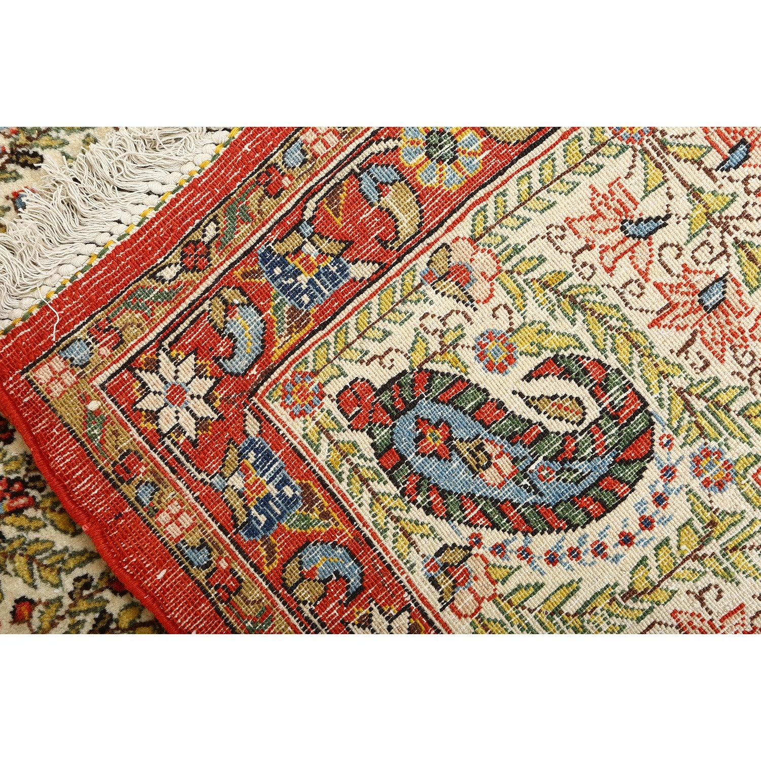 Persischer Qom-Teppich im Vintage-Stil - Größe: 17' X 11'1 (Handgeknüpft) im Angebot
