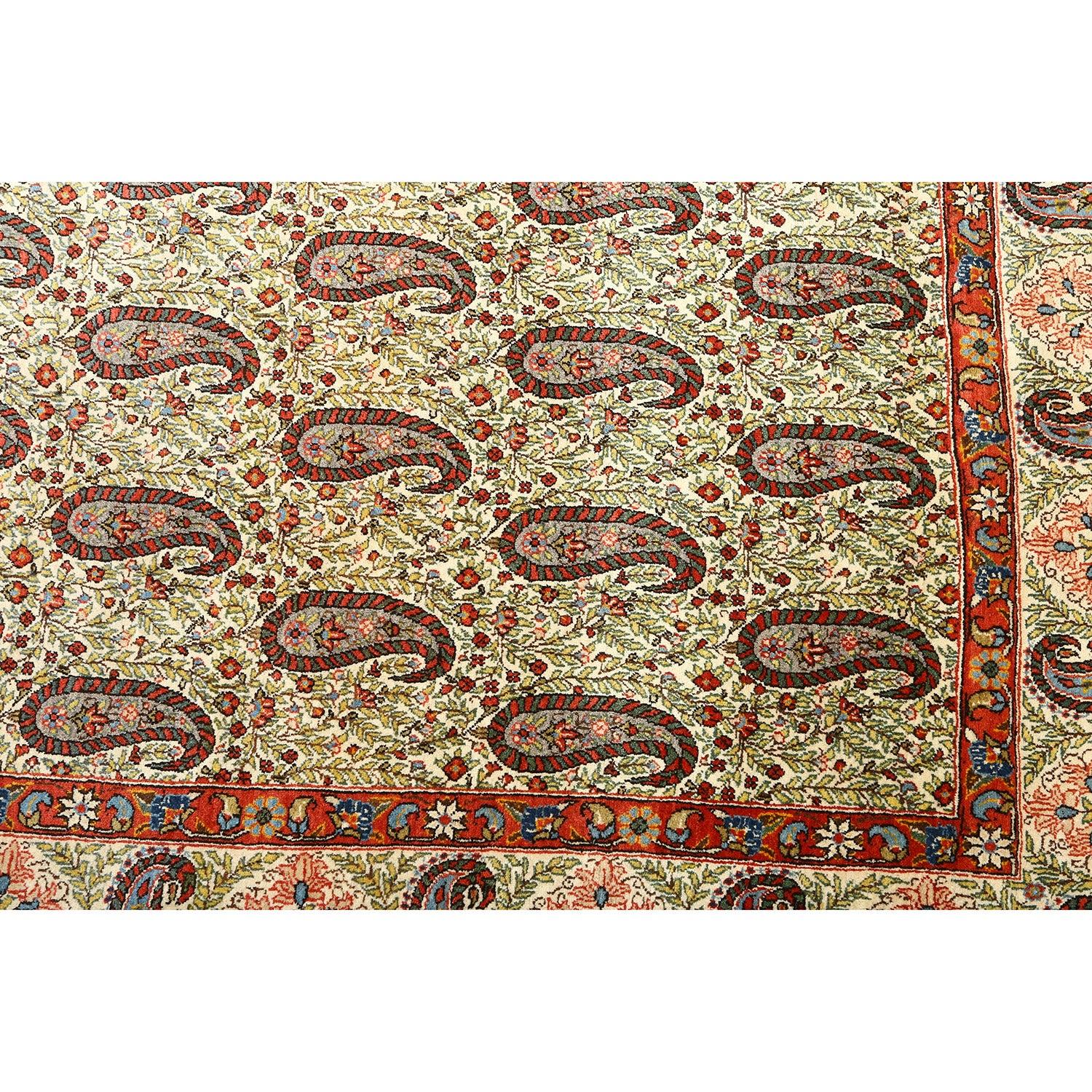 Persischer Qom-Teppich im Vintage-Stil - Größe: 17' X 11'1 im Zustand „Gut“ im Angebot in Los Angeles, CA