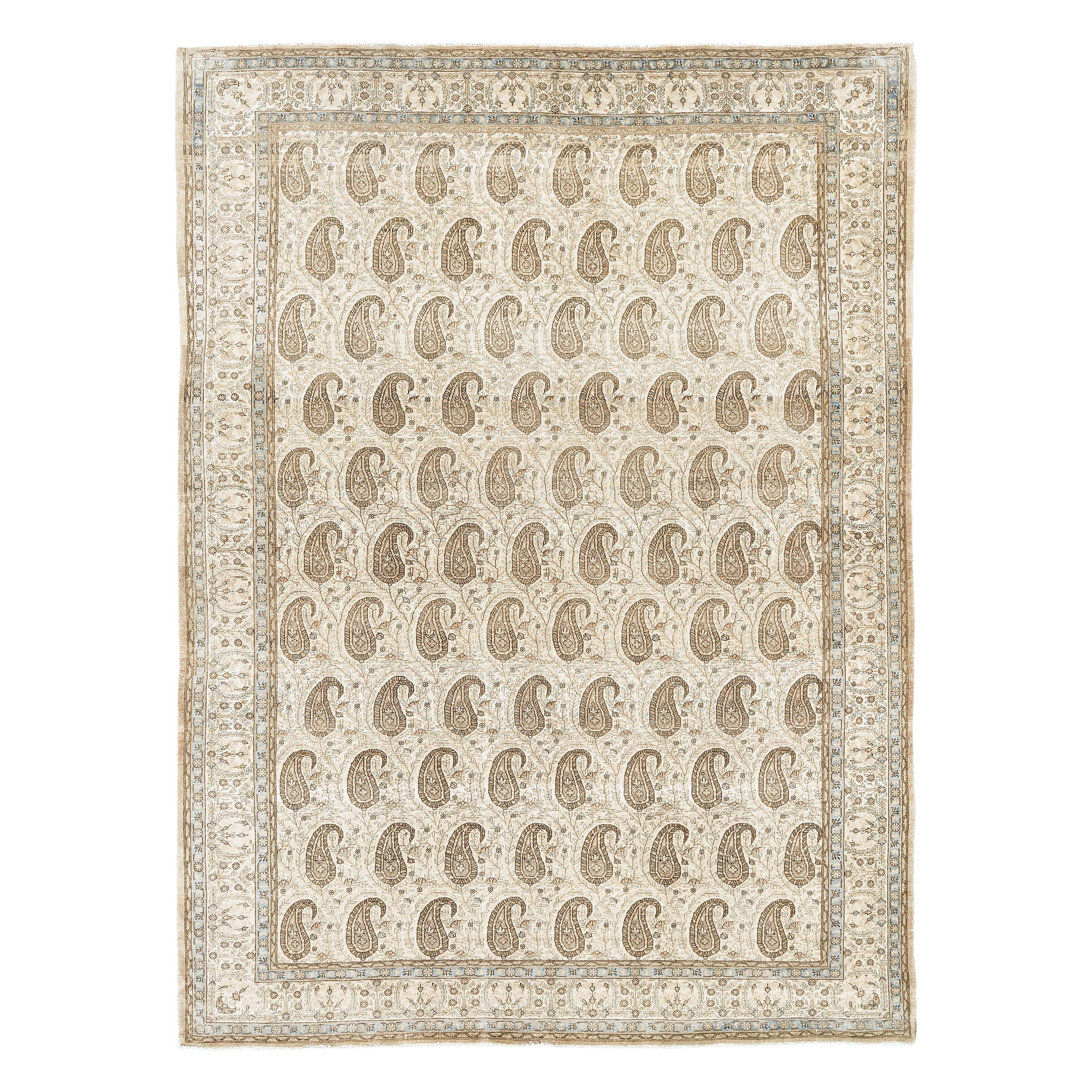 Qum Bote-Teppich im Vintage-Stil 51189 im Angebot