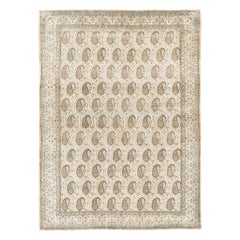 Vintage Persian Qum Bote Rug 51189