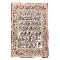 Vintage Persian Qum Rug