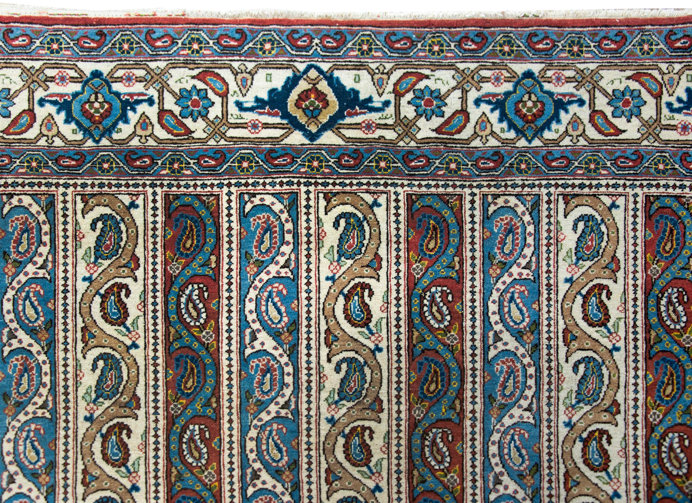 Vintage Persian Qum Rug For Sale 4