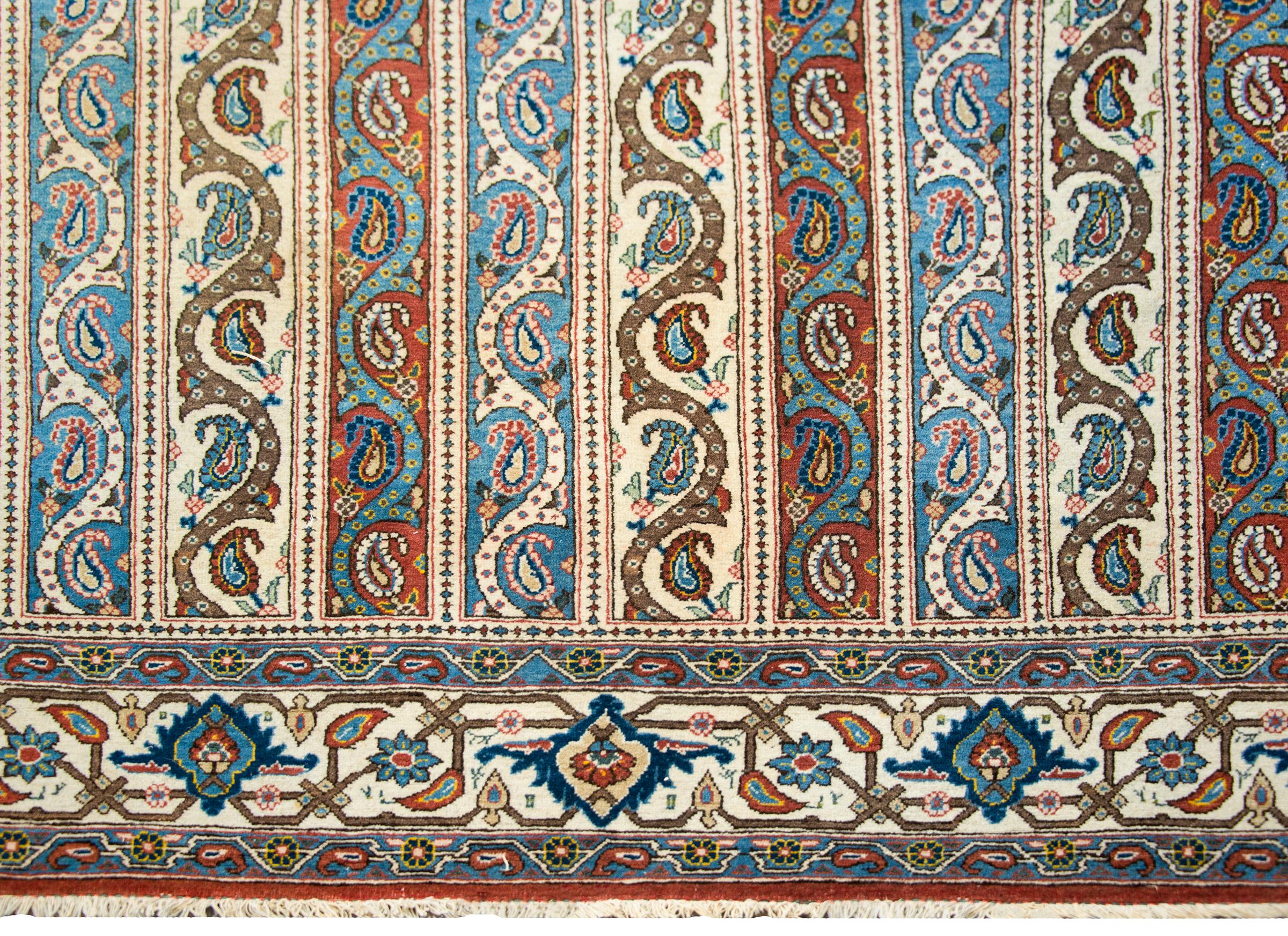 Vintage Persian Qum Rug For Sale 6