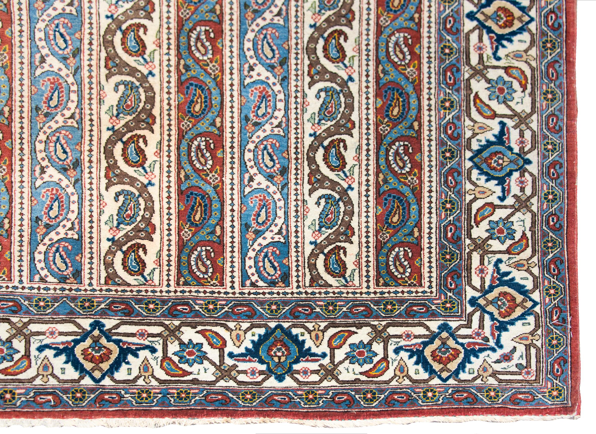 Vintage Persian Qum Rug For Sale 7