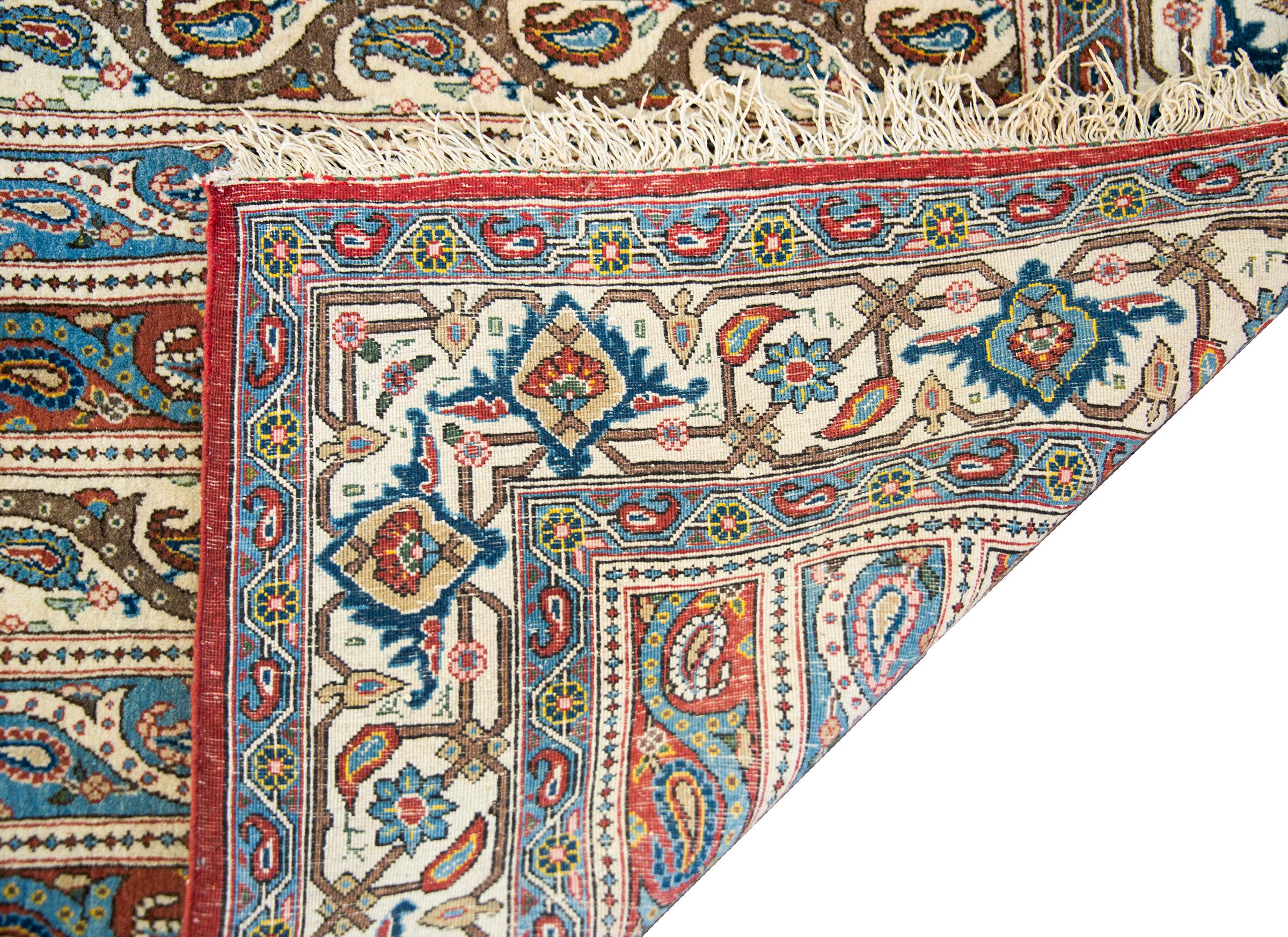 Vintage Persian Qum Rug For Sale 8