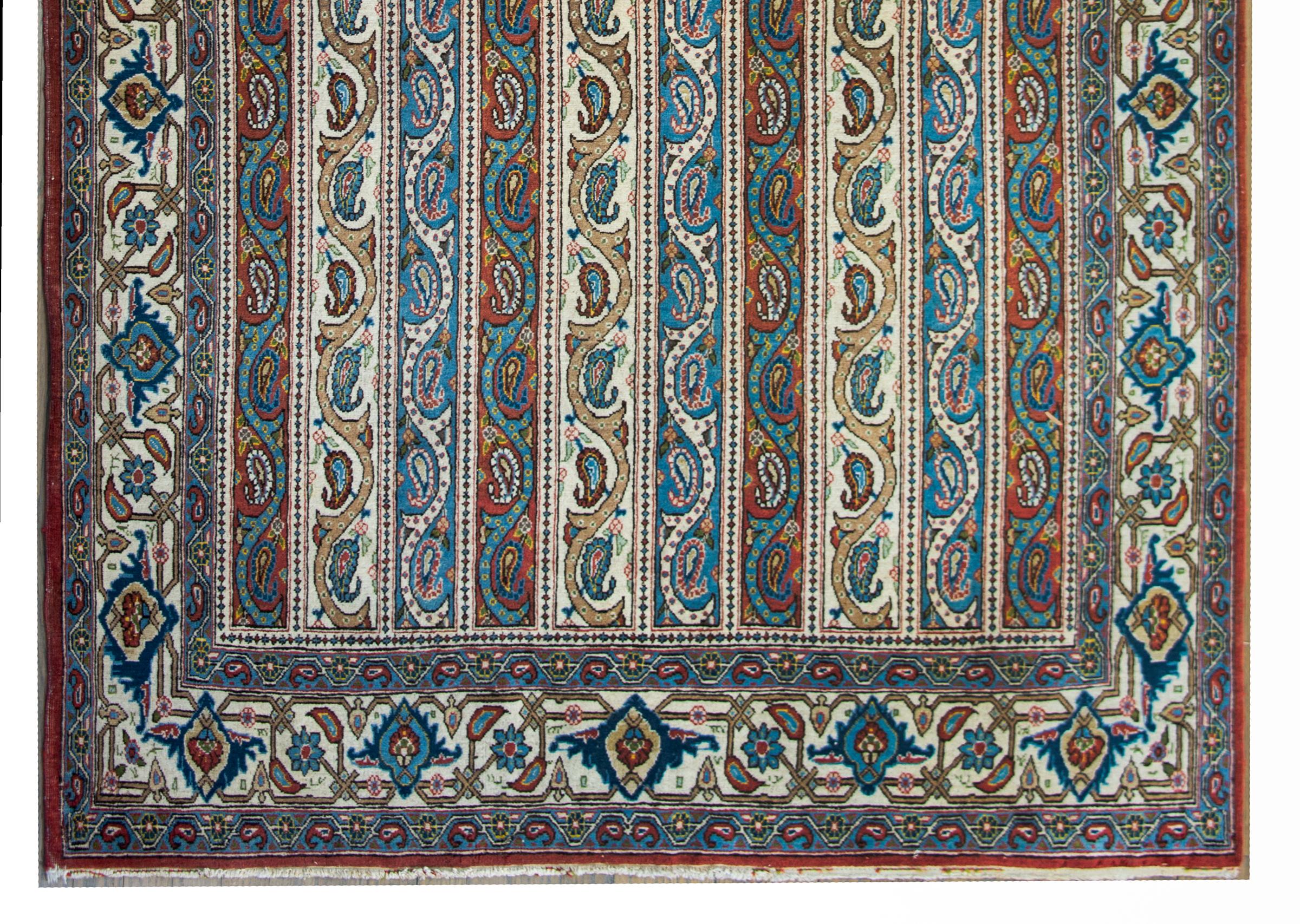 Vintage Persian Qum Rug For Sale 2