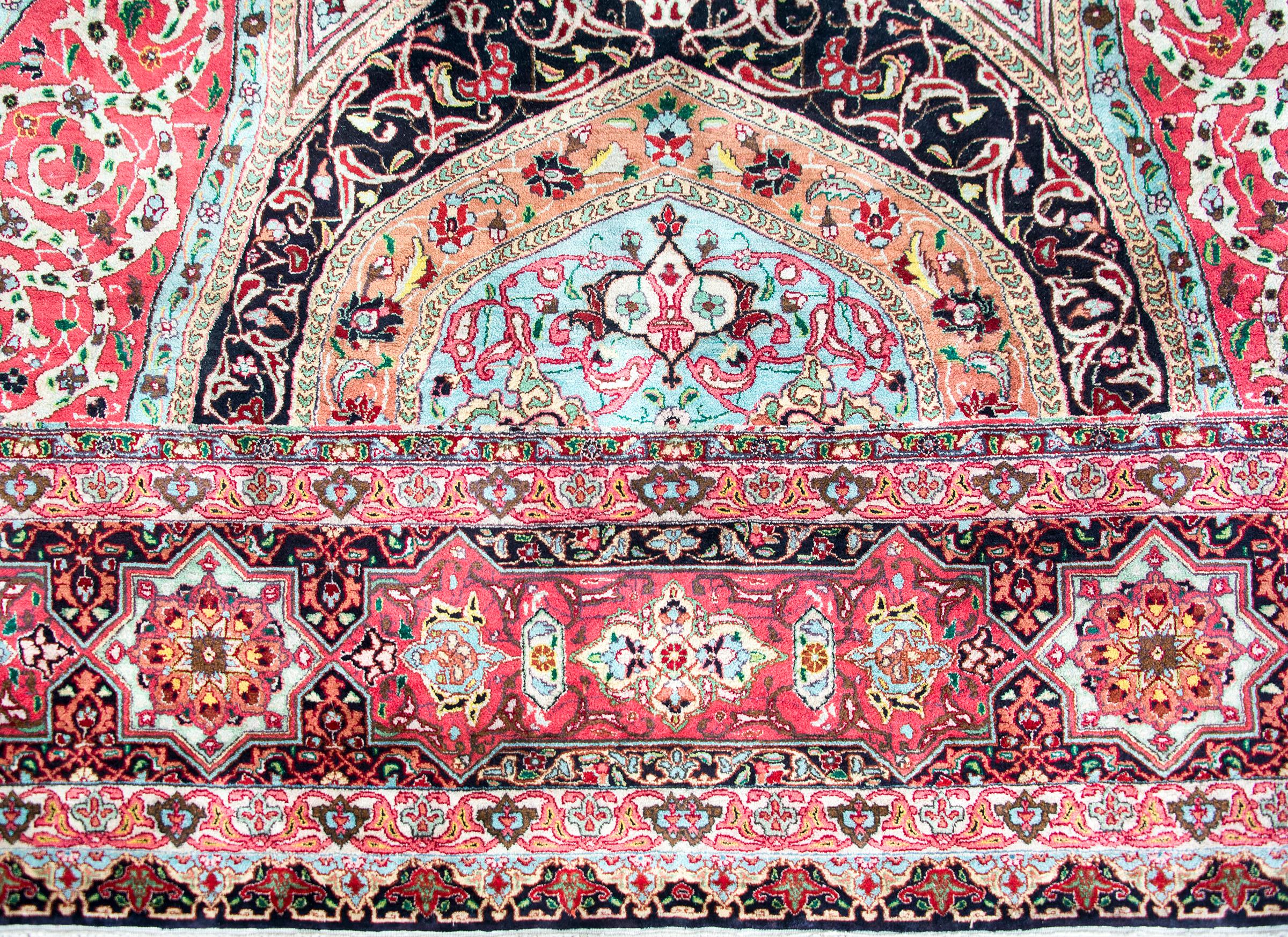 Vintage Persian Qum Rug For Sale 2