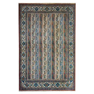Vintage Persian Qum Area Rug in an Allover Pattern in Dark Taupe For ...
