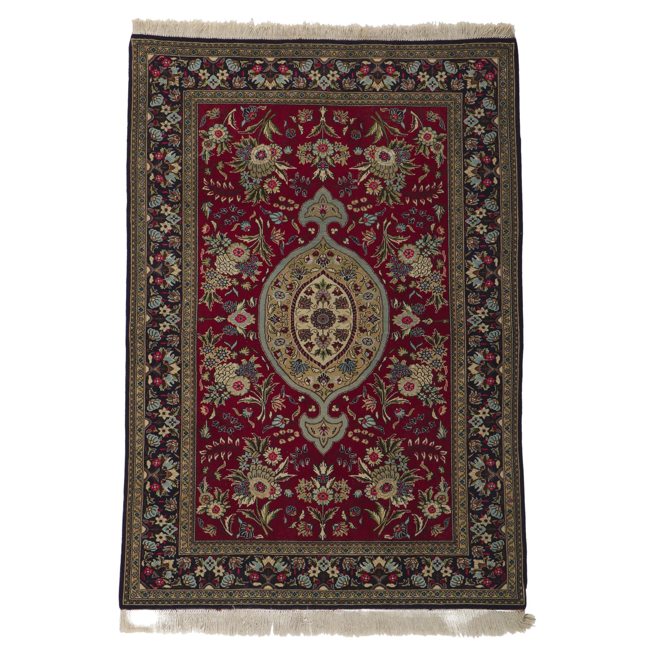 Persischer Qum-Teppich im Vintage-Stil