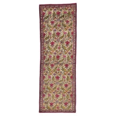 Tapis de couloir persan vintage Qum de style Arts &amp;amp; Crafts