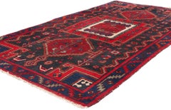 Vintage Persian Red Nahavand Hamadan Carpet