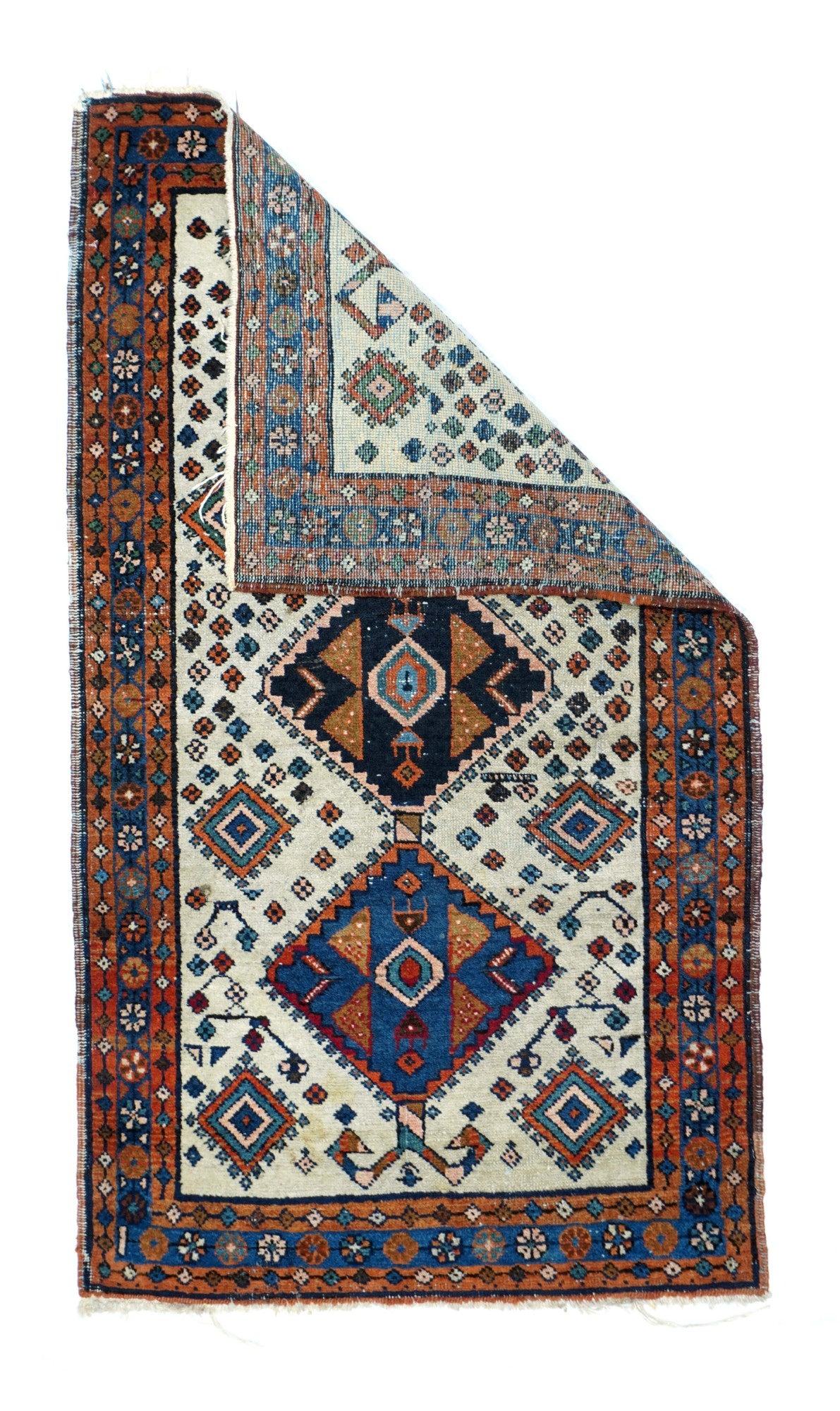 Persischer Vintage-Teppich 2'6'' x 4'6'' im Angebot 6