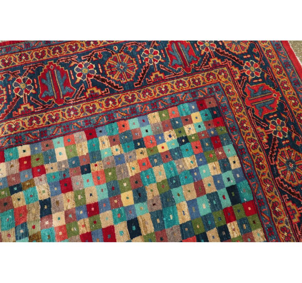 Vintage Persian Veece Rug In Excellent Condition For Sale In New York, NY