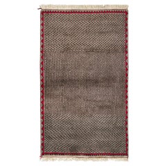 Persischer Vintage-Teppich in Beige mit roten und schwarzen geometrischen Mustern von Rug & Kilim, Vintage