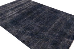 Vintage Persian rug in Blue and Black by Rug & Kilim