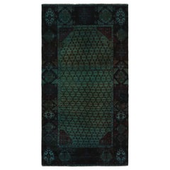 Persischer Vintage-Teppich in Blau und Grün von Rug & Kilim