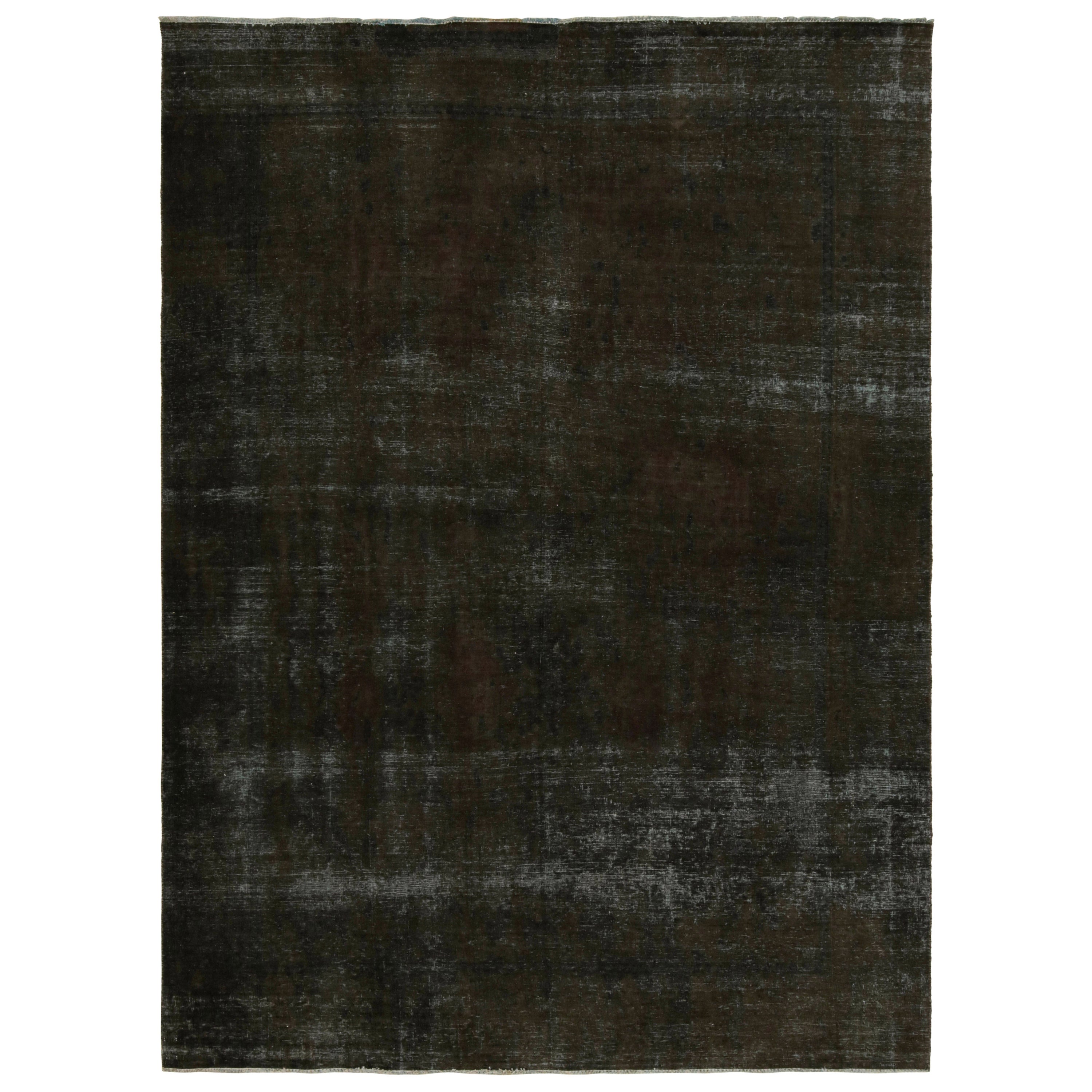 Vintage-Perserteppich in Braun und Schwarz, von Rug & Kilim