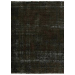 Vintage-Perserteppich in Braun und Schwarz, von Rug & Kilim