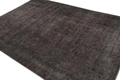 Vintage Persian Rug in Brown With Floral Patterns, From Rug & Kilim