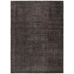 Vintage Persian Rug in Brown With Floral Patterns, From Rug & Kilim