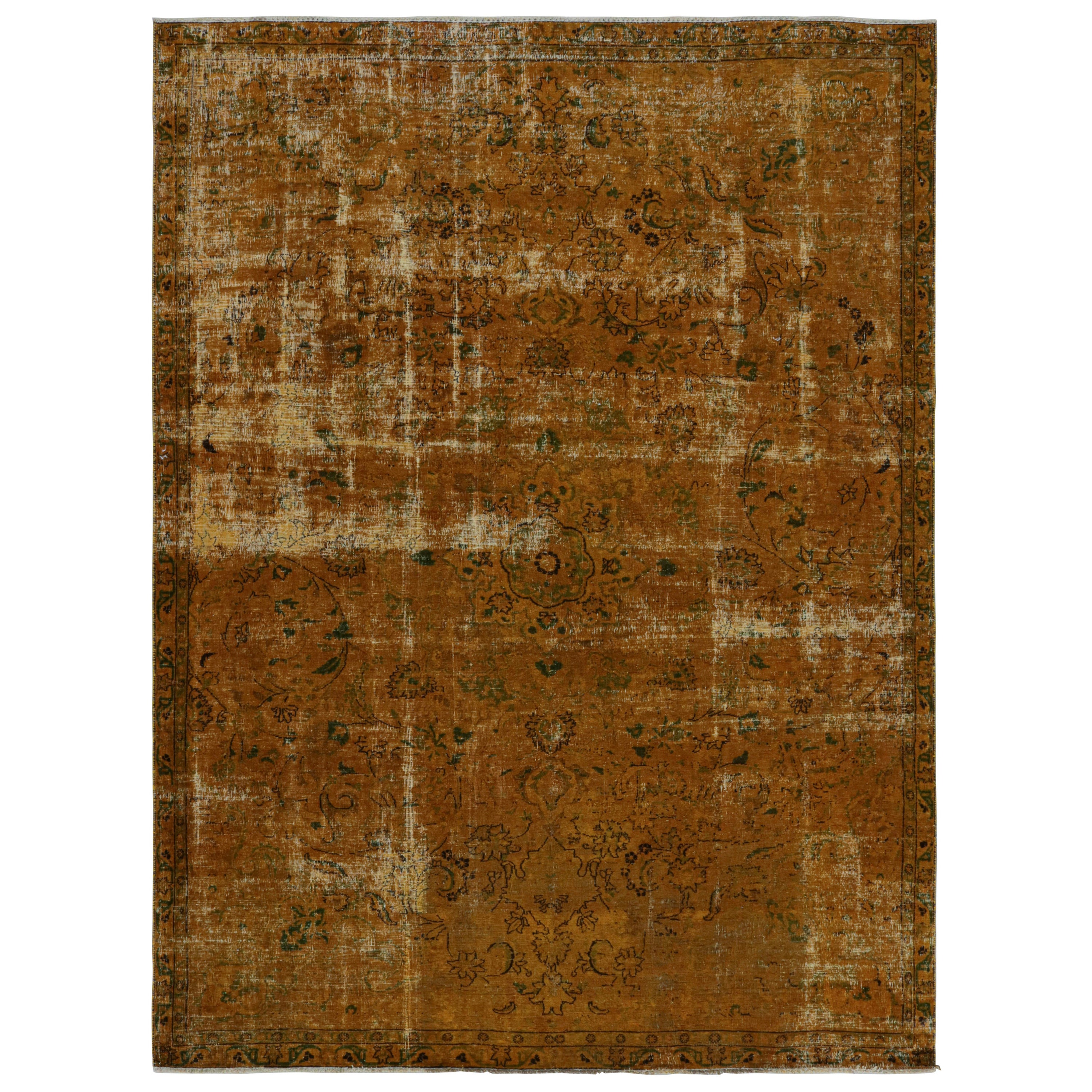 Persischer Vintage-Teppich in Gold von Rug & Kilim, Vintage im Angebot