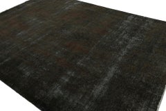 Vintage Persian Rug in Brown and Black, From Rug & Kilim