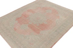 Vintage Persian Rug in Red with Teal Medallion Pattern by Rug & Kilim