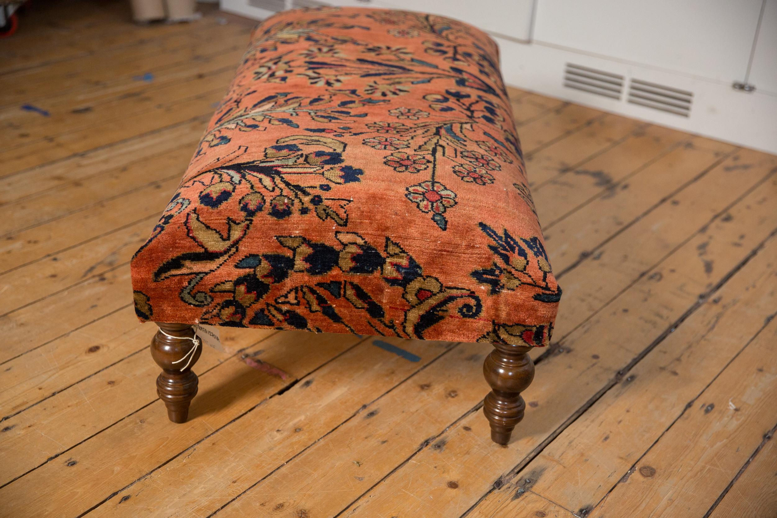 Vintage Persian Rug Ottoman Coffee Table 2