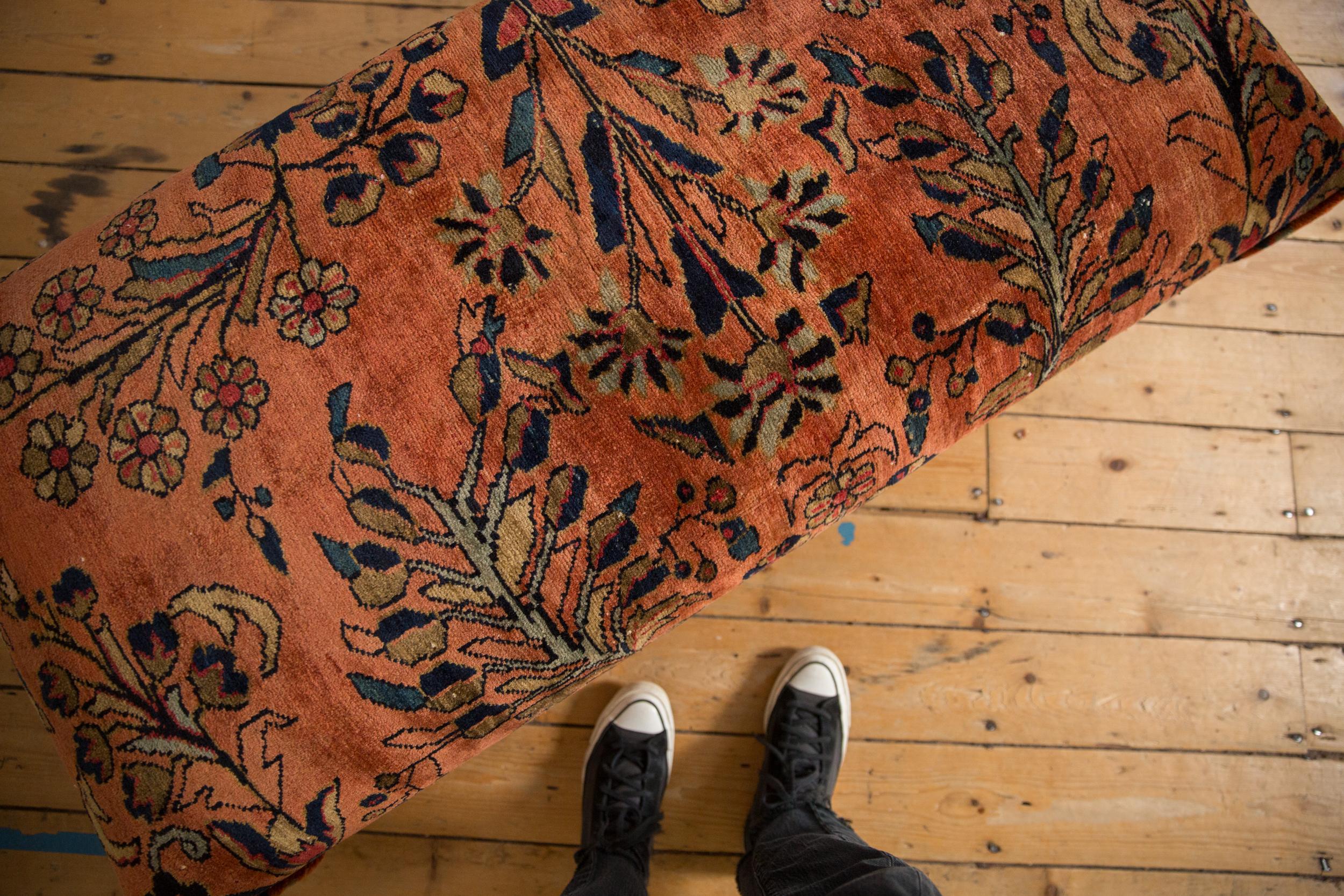 Vintage Persian Rug Ottoman Coffee Table 4