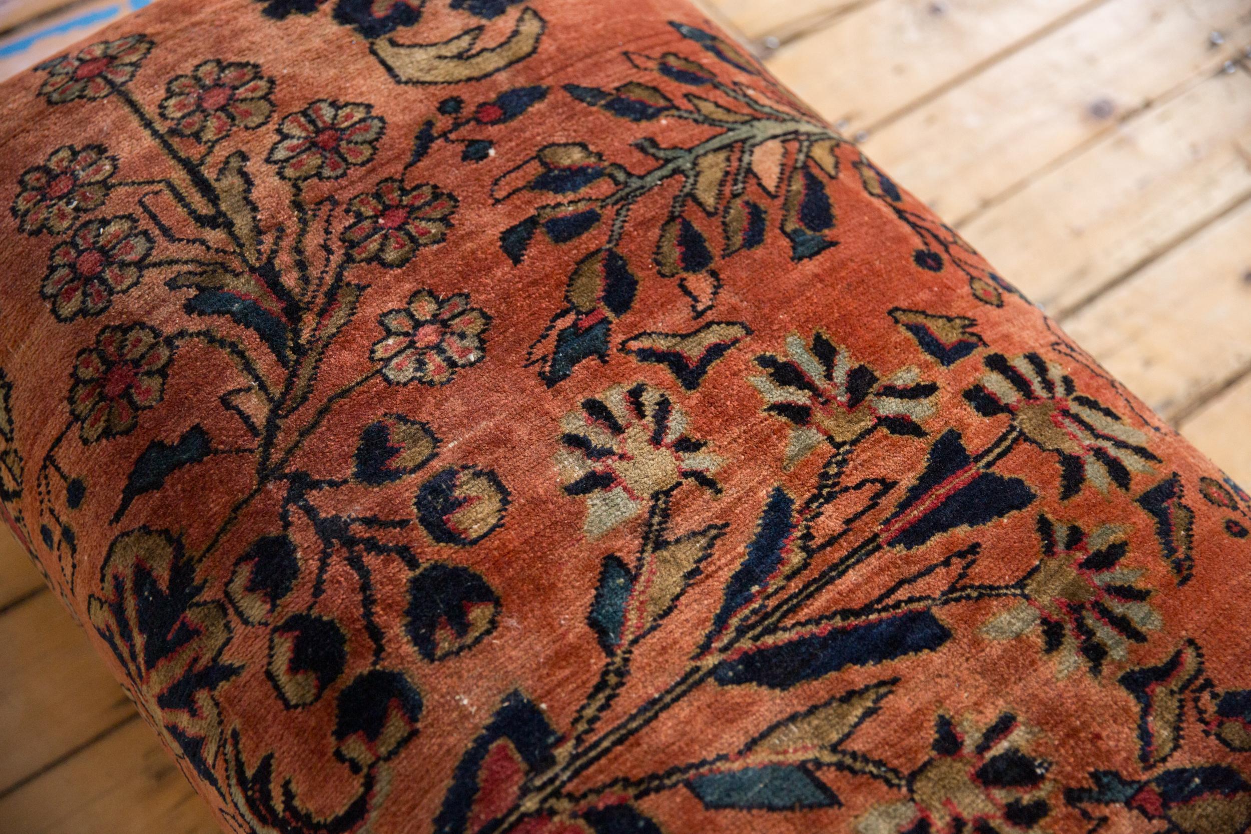 Vintage Persian Rug Ottoman Coffee Table 1