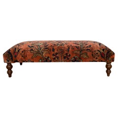 Vintage Persian Rug Ottoman Coffee Table