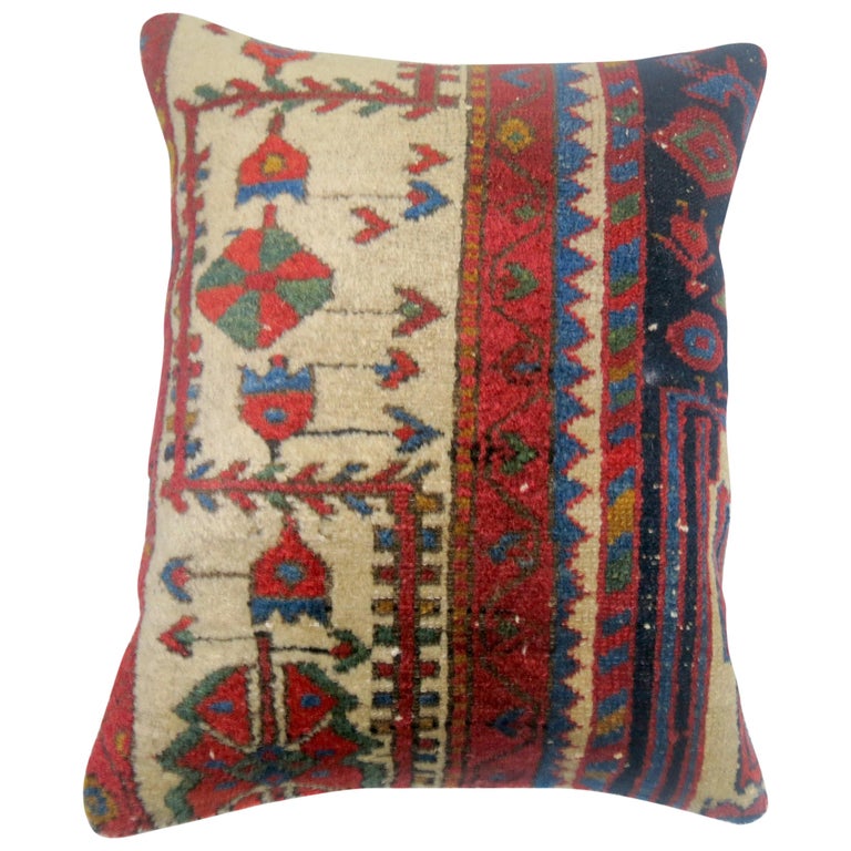 Vintage Persian Rug Pillow For Sale at 1stdibs