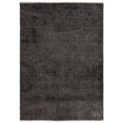 Vintage Persian rug with Black and Brown Patterns by Rug & Kilim