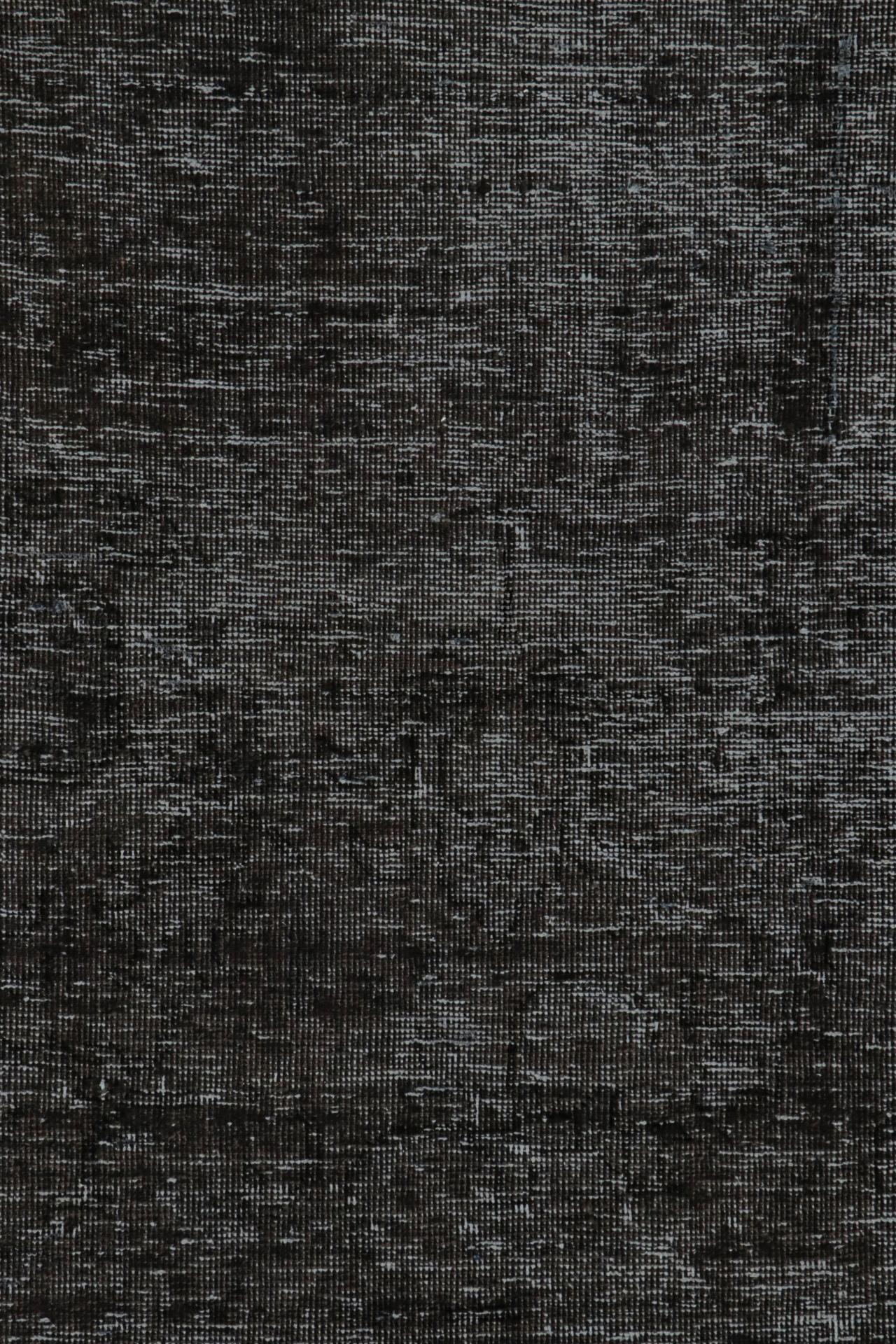 Persischer Vintage-Teppich mit schwarzen und grauen Übergangsmustern von Rug & Kilim (Baumwolle) im Angebot