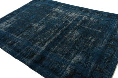 Vintage Persian rug with Blue and Black Transitional Patterns by Rug & Kilim