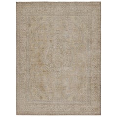 Vintage-Perserteppich mit Brown-Gold-Übergangsmustern von Rug & Kilim
