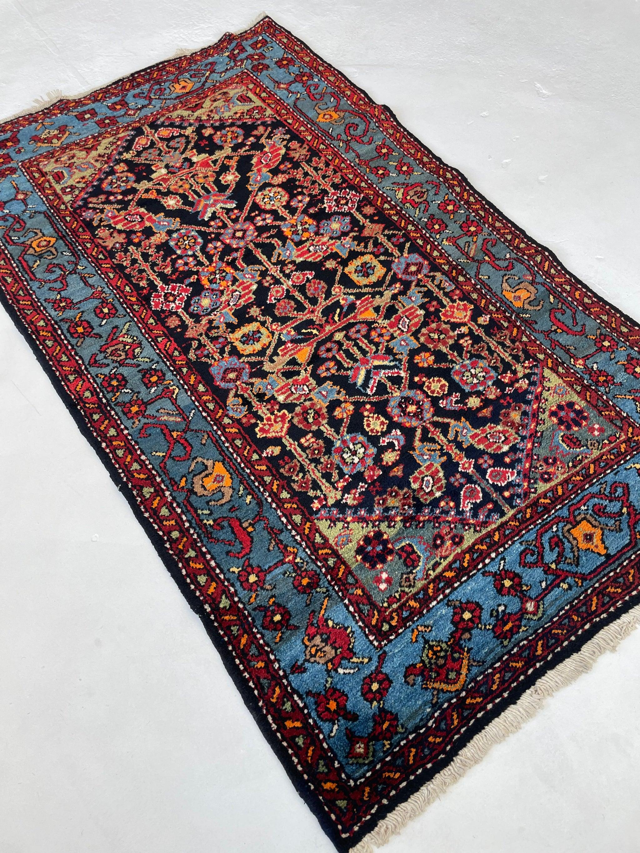 Vintage Persian Rug with Lattice Design All-Over, c. 1950's For Sale 5