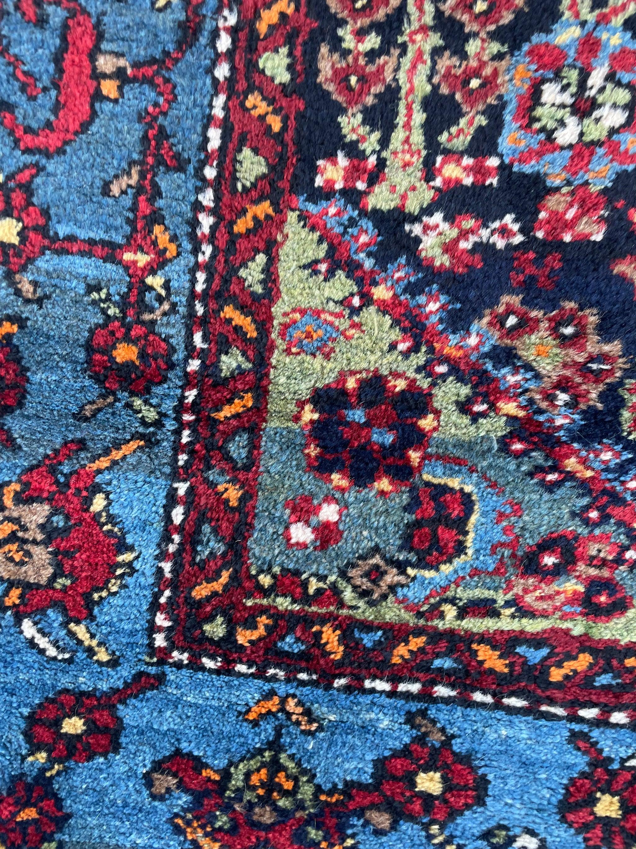 Vintage Persian Rug with Lattice Design All-Over, c. 1950's For Sale 6