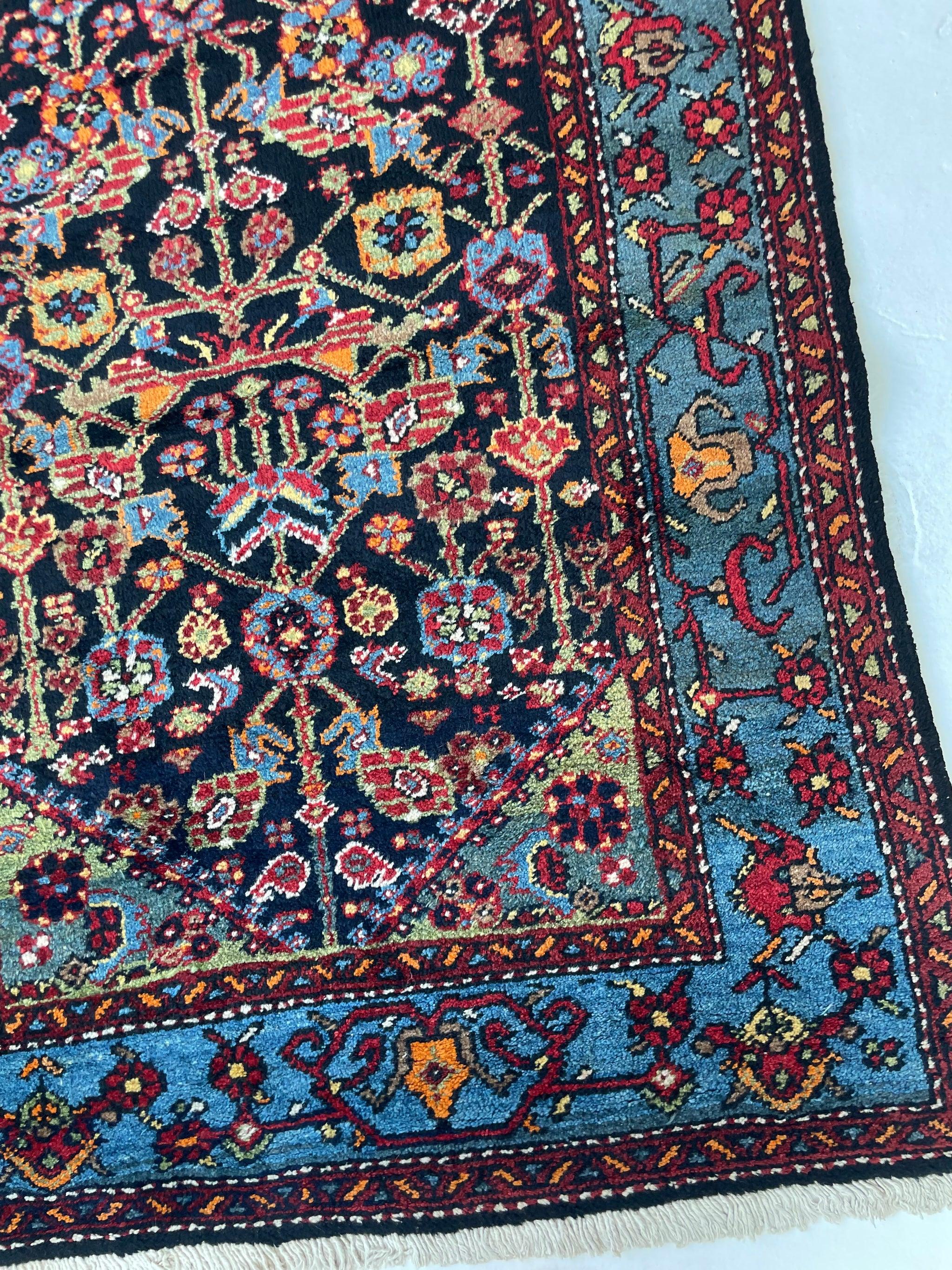 Vintage Persian Rug with Lattice Design All-Over, c. 1950's For Sale 7