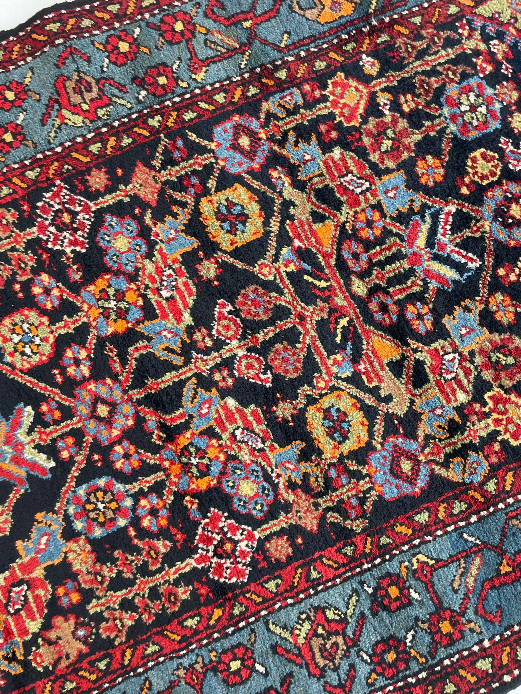 Vintage Persian Rug with Lattice Design All-Over, c. 1950's In Good Condition For Sale In Milwaukee, WI
