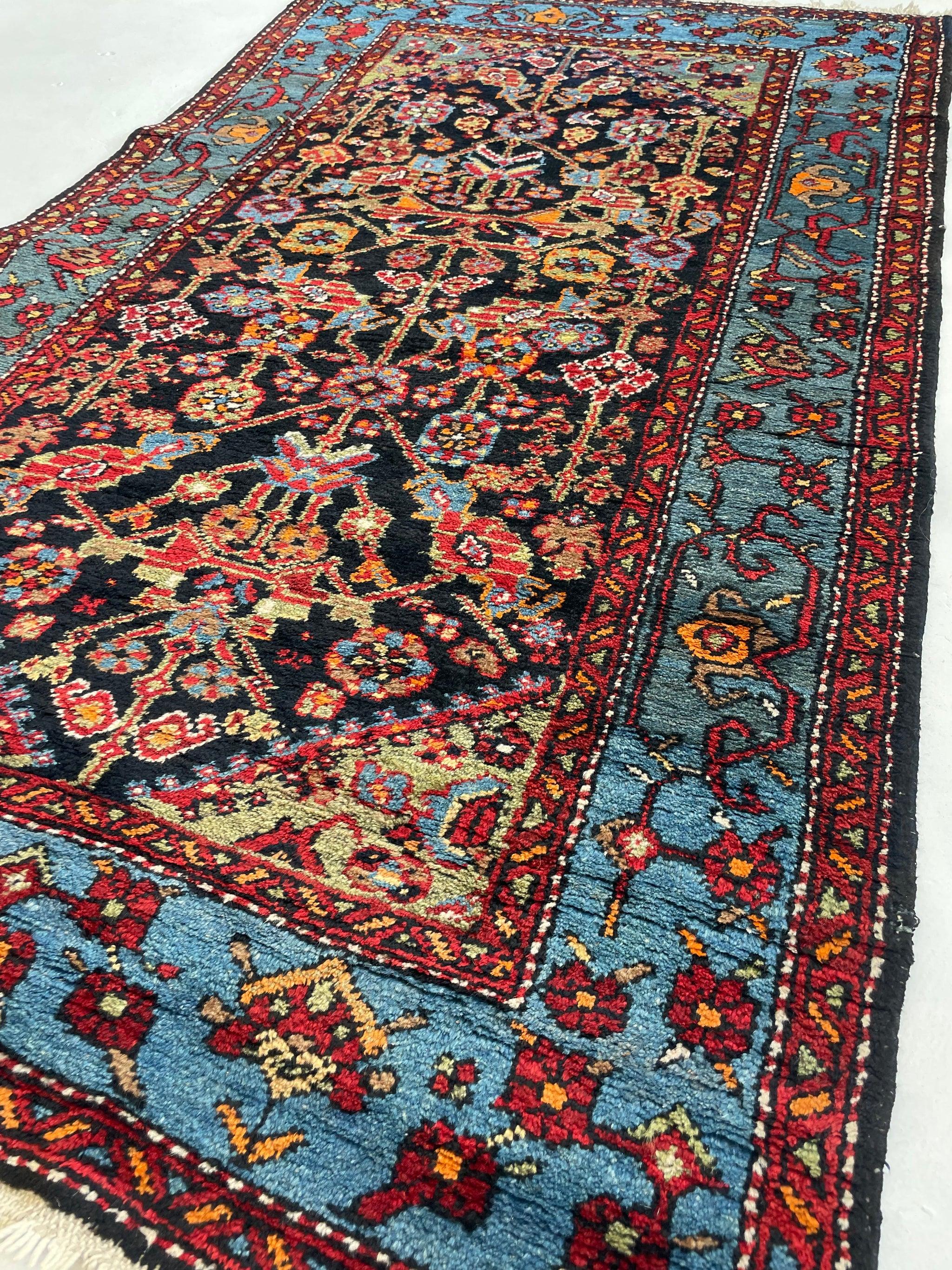 20th Century Vintage Persian Rug with Lattice Design All-Over, c. 1950's For Sale